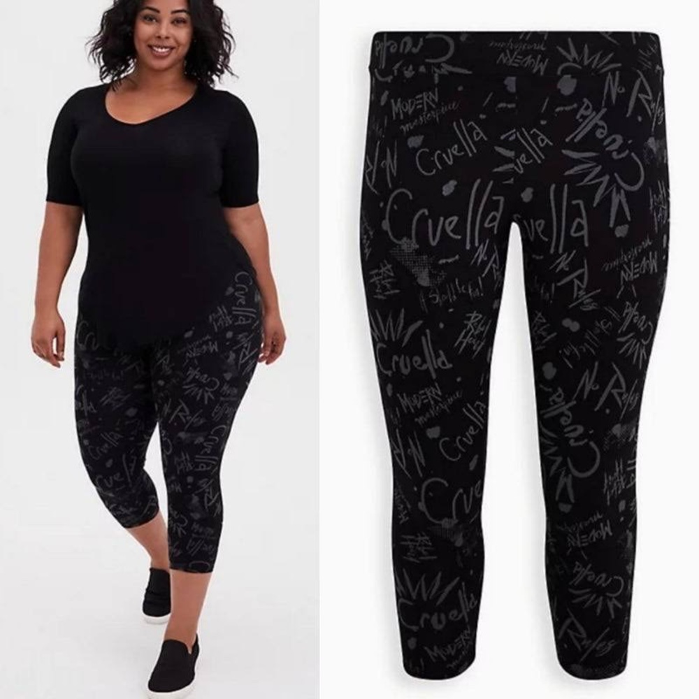 Torrid Disney Cruella crop leggings